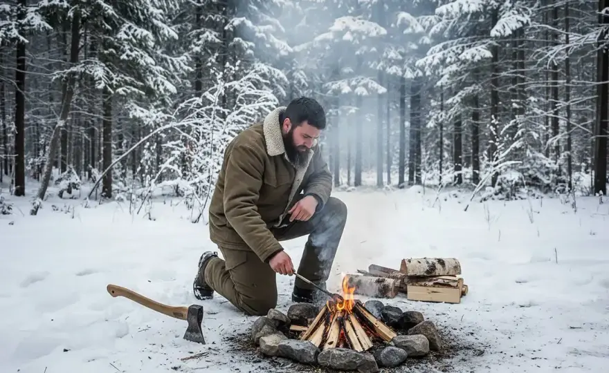 Jak rozpalić ogień kamieniami w survivalu - Poradnik