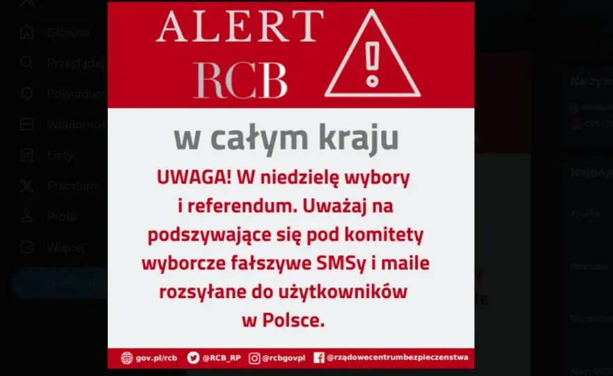 Alert RCB a wojna - co zrobić po otrzymaniu SMS-a?