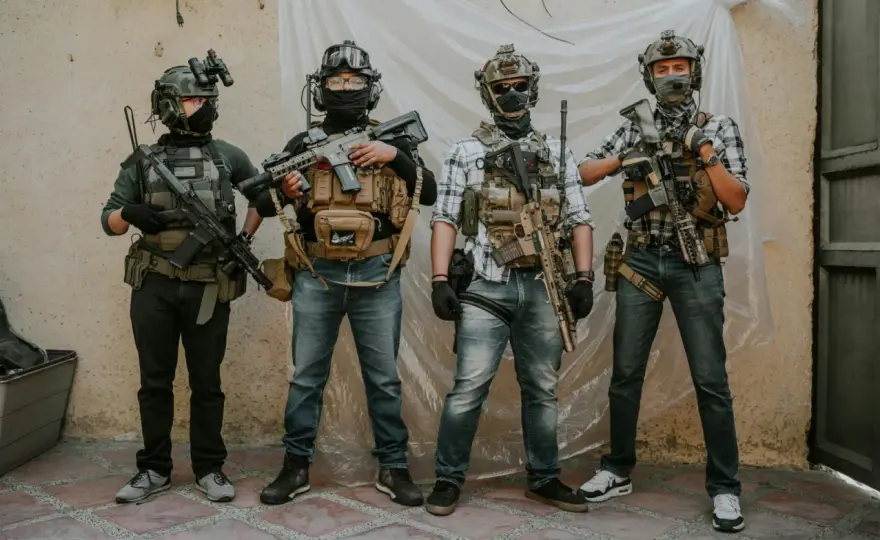 Maskowanie twarzy w wojsku - farba, kominiarka czy siatka?